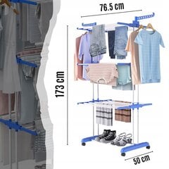Vertikaalne riidekuivatusrest ​​CoolStaff hind ja info | Pesukuivatusrestid ja aksessuaarid | kaup24.ee