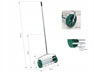 Ручной аэратор с зубцами Kontrast цена и информация | Садовые инструменты | kaup24.ee