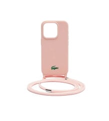 Оригинальный чехол LACOSTE, твердый силиконовый шнур LCHCP15LSCCRLP для iPhone 15 Pro Light Pink, розовый цена и информация | Чехлы для телефонов | kaup24.ee