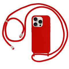 Силиконовый чехол с ремешком для Iphone 12/12 Pro дизайн 1, красный цена и информация | Чехлы для телефонов | kaup24.ee