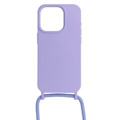 Силиконовый чехол с ремешком для Iphone 13 Pro Max дизайн 1, фиолетовый цена и информация | Чехлы для телефонов | kaup24.ee