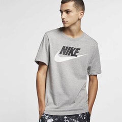 Nike meeste T-särk NSW TEE ICON FUTURA, tumehall hind ja info | Meeste T-särgid | kaup24.ee