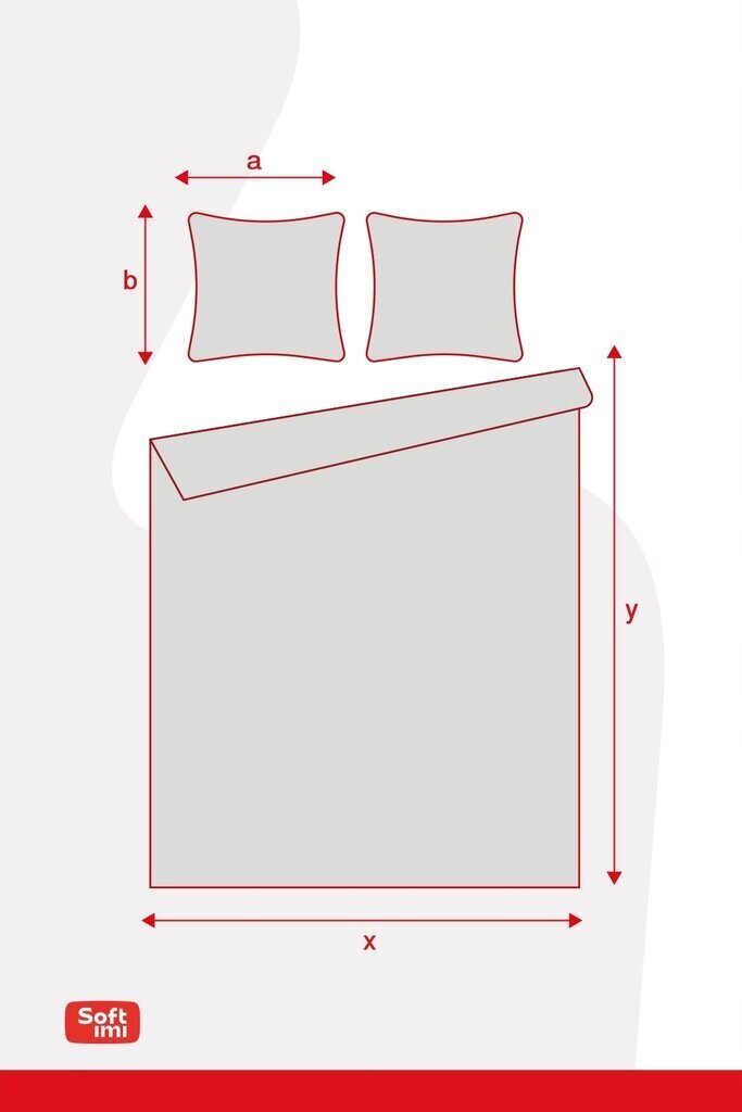 Voodipesukomplekt 160x200/2x70x80cm, 3-osaline hind ja info | Voodipesukomplektid | kaup24.ee