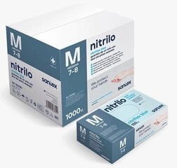 Ühekordsed nitriilkindad Santex 1000 tk, S hind ja info | Töökindad | kaup24.ee