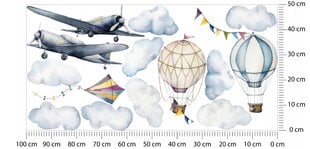 Наклейка на стену - Воздушные шары, 50х100 см цена и информация | Декоративные наклейки | kaup24.ee