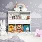 Puidust mänguasjakapp Costway, 93 x 40 x 94 cm, valge цена и информация | Lastetoa öökapid | kaup24.ee