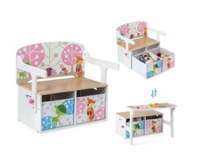 3 ühes laste laua ja tooli komplekt Costway hind ja info | Laste lauad ja toolid | kaup24.ee