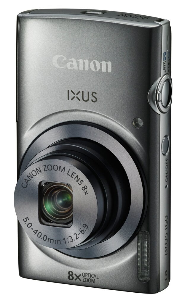 Fotoaparaat Canon IXUS 160, hõbedane цена и информация | Fotoaparaadid | kaup24.ee