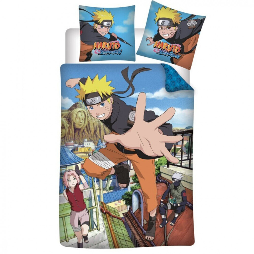 Voodipesukomplekt Naruto Hidden Leaf 140×200cm hind ja info | Beebide ja laste voodipesu | kaup24.ee