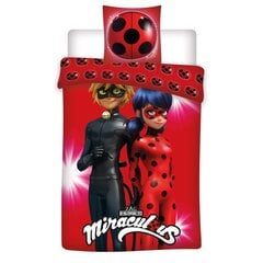 Пододеяльник Miraculous Ladybug - и Кот Нуар цена и информация | Детское постельное бельё | kaup24.ee