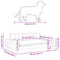vidaXL koeravoodi, kreemjas, 90 x 53 x 30 cm, kangas hind ja info | Pesad, padjad | kaup24.ee