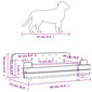 vidaXL koeravoodi, kreemjas, 90 x 53 x 30 cm, samet hind ja info | Pesad, padjad | kaup24.ee