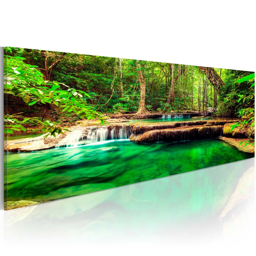 Maal - Emerald Waterfall цена и информация | Seinapildid | kaup24.ee