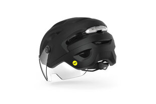 Велосипедный шлем Met Intercity MIPS, 56-58 см, черный цвет цена и информация | Шлемы | kaup24.ee