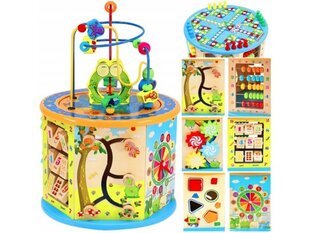 Деревянный развивающий куб, сортировочная коробка PICOLLO 8в1 цена и информация | Игрушки для малышей | kaup24.ee