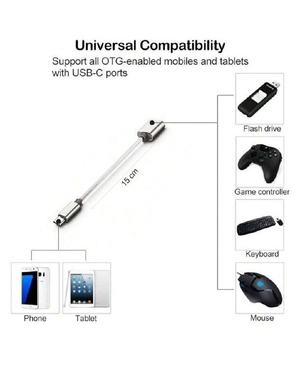 USB OTG - Type-C adapter, Electronics LV-551, 1 tk цена и информация | Kaablid ja juhtmed | kaup24.ee