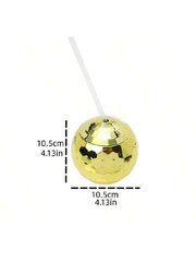 Креативный диско-шар с трубочкой для коктейля, Electronics LV-522, 600 мл, 1 шт. цена и информация | Для вечеринок и праздников | kaup24.ee