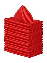 Ühevärvilised pabersalvrätikud, Electronics LV-589, punane värv, 6 tk hind ja info | Laudlinad, lauamatid, servjetid | kaup24.ee