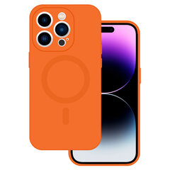 Силиконовый чехол TEL PROTECT MagSilicone для iPhone 15 Pro, оранжевый цена и информация | Чехлы для телефонов | kaup24.ee