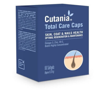 Vet-Cutania Total Care Caps N60 (naha ja karvastiku toetuseks) цена и информация | Toidulisandid ja parasiitide vastased tooted | kaup24.ee