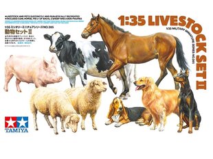 Tamiya - Livestock Set II, 1/35, 35385 цена и информация | Конструкторы и кубики | kaup24.ee