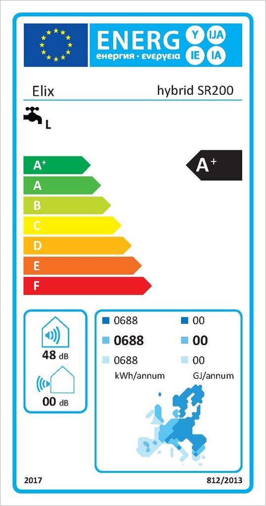 Sisseehitatud õhk/vesi soojuspumbaga boiler Elix Hybrid SR200 цена и информация | Boilerid | kaup24.ee