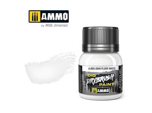 Värv Ammo Mig Drybrush Fluor White 0649, 40 ml, valge hind ja info | Kunstitarbed, voolimise tarvikud | kaup24.ee