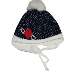 Kevad-sügis müts Pupill Nella 30 S, sinine цена и информация | Шапки, перчатки, шарфы для девочек | kaup24.ee