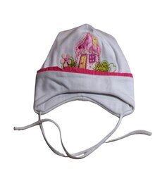 Kevad-sügis müts Pupill Sekret, valge hind ja info | Tüdrukute mütsid, sallid, kindad | kaup24.ee