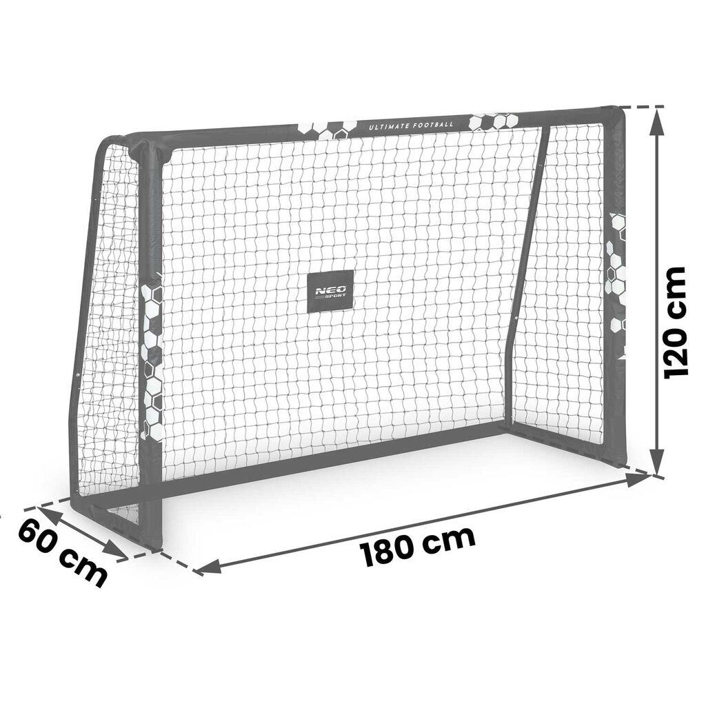 Jalgpallivärav Neo-Sport NS-462, 180 x 120 x 60 cm hind ja info | Jalgpalliväravad ja -võrgud | kaup24.ee