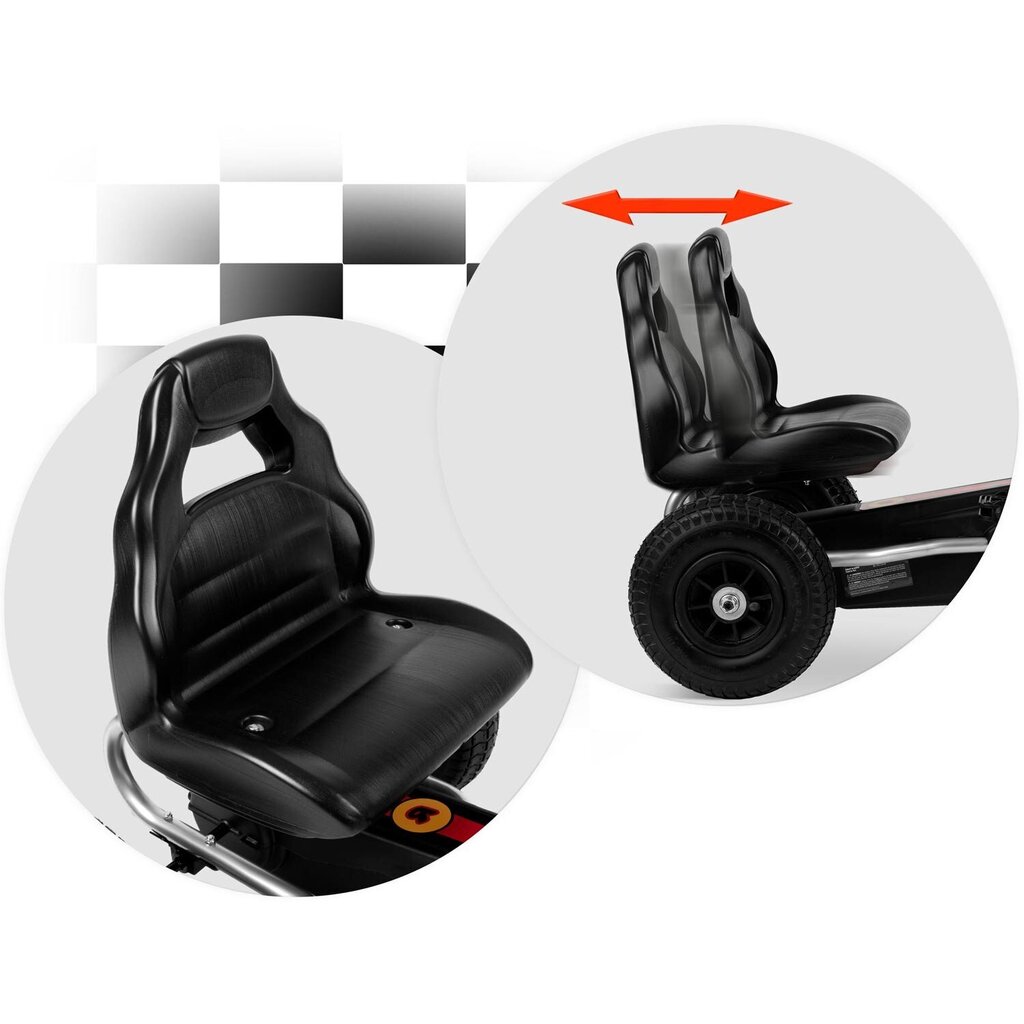 Lastepedaaliga gokart Ricokids RK-591, punane hind ja info | Poiste mänguasjad | kaup24.ee