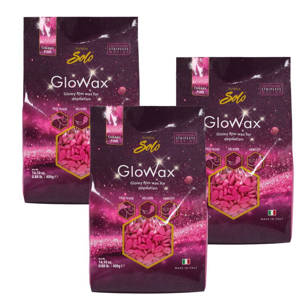 Kuum kilevaha ItalWax GloWax Cherry Pink, 3x400g цена и информация | Depileerimisvahendid | kaup24.ee