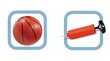 Korvpallikomplekt palli ja pumbaga hind ja info | Vabaõhumängud | kaup24.ee