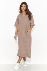 Платье длинное женское Numinou, коричневое цена и информация | Платья | kaup24.ee