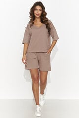 Комплект из шорт и блузки Numinou, коричневый цена и информация | Женские костюмы | kaup24.ee