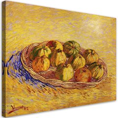 Seinapilt Vincent Van Gogh, õuntega korv цена и информация | Картины, живопись | kaup24.ee