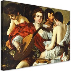 Seinapilt Caravaggio, muusikud цена и информация | Картины, живопись | kaup24.ee