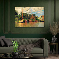 Seinapilt Claude Monet, Praamid Zaandamis цена и информация | Картины, живопись | kaup24.ee