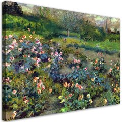 Seinapilt Pierre Auguste Renoir, roosiaed цена и информация | Картины, живопись | kaup24.ee
