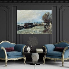 Seinapilt Pierre Auguste Renoir, paadi pesemine Pariisi lähedal цена и информация | Картины, живопись | kaup24.ee