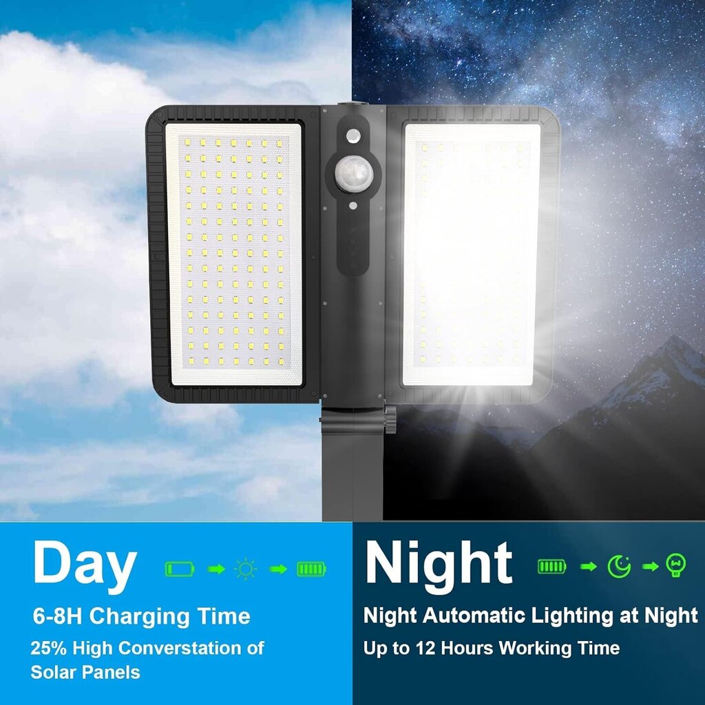Päikeseenergia LED tänavavalgustid XilbDL цена и информация | Aia- ja õuevalgustid | kaup24.ee