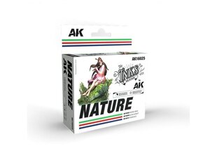 Akrüülvärvide komplekt AK Interactive The Inks Nature Colors, AK16025 hind ja info | Kunstitarbed, voolimise tarvikud | kaup24.ee