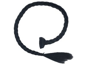 Punutud juuksepats klambriga Vanessa Grey Long Braid-1B, 55cm, must цена и информация | Аксессуары для волос | kaup24.ee