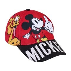 Nokamüts lastele Mickey Mouse, punane цена и информация | Шапки, перчатки, шарфы для мальчиков | kaup24.ee