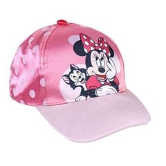 Laste nokamüts Minnie Mouse Roosa (53 cm) цена и информация | Шапки, перчатки, шарфы для девочек | kaup24.ee