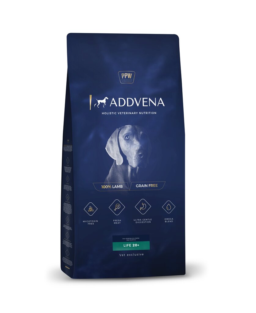 Addvena Power of Nature Adult keskmist ja suurt tõugu koertele koos tallega, 2,5 kg цена и информация | Kuivtoit koertele | kaup24.ee