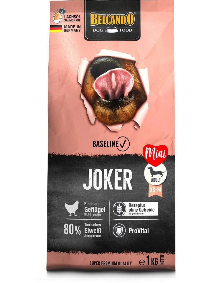 Belcando Baseline Joker Grain Free igat tõugu koertele koos kodulindudega, 4 kg цена и информация | Kuivtoit koertele | kaup24.ee