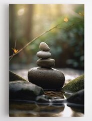 Репродукция Балансирующие камни (Yoga), 100x150 см цена и информация | Настенные деревянные декорации | kaup24.ee