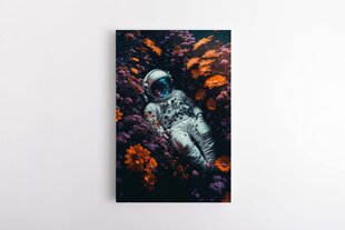 Reproduktsioon Kosmonaut galaktika lillede seas цена и информация | Картины, живопись | kaup24.ee