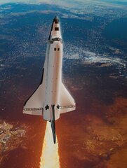 Pilt Maalt õhku tõusvast raketist цена и информация | Картины, живопись | kaup24.ee